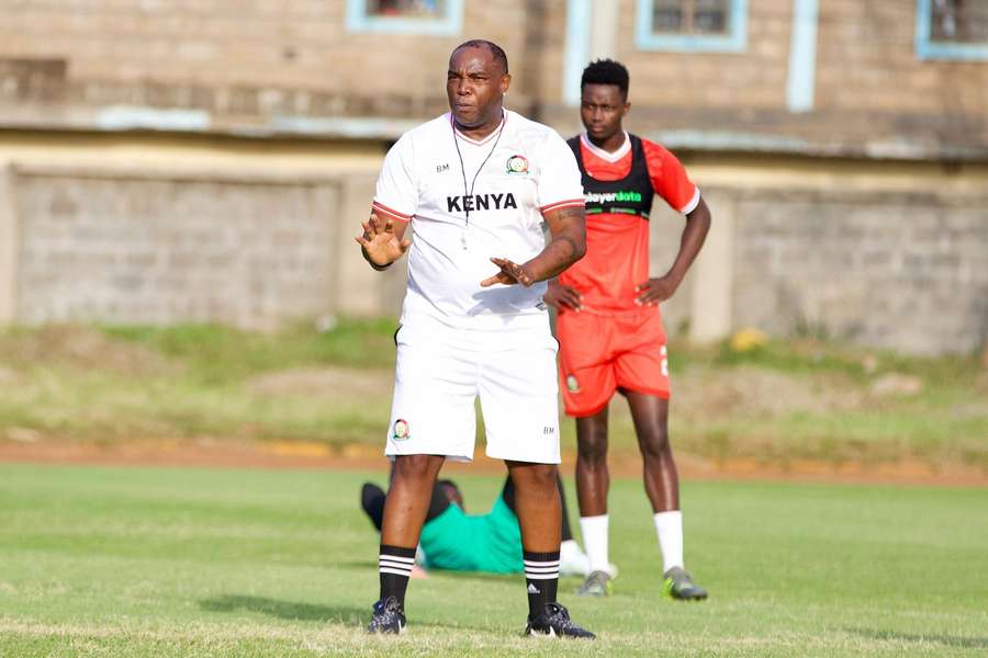 Benni McCarthy in training with Kenya