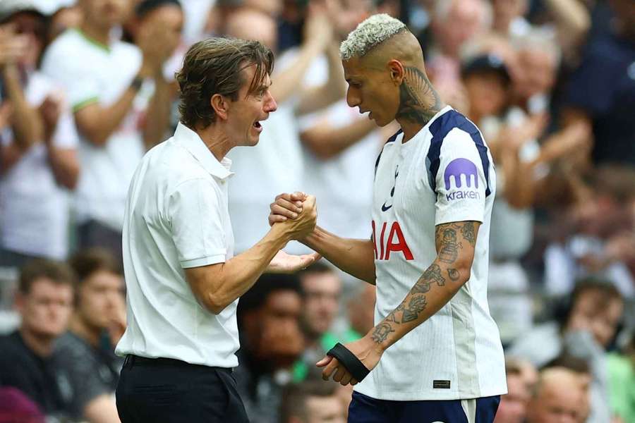 Richarlison (right) made only 15 Premier League appearances last season