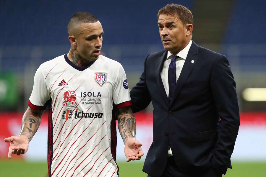 Leonardo Semplici assieme a Radja Nainggolan ai tempi del Cagliari