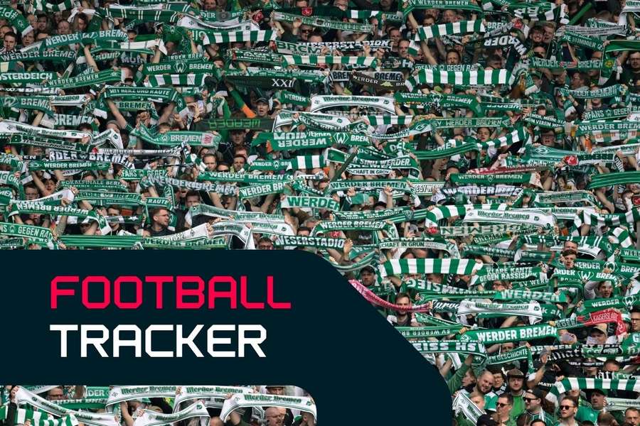 Werder Bremen fans ahead of kick-off in the Bundesliga