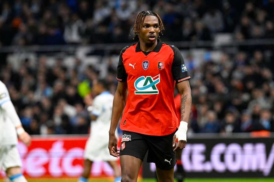 Jérémy Jacquet em ação pelo Rennes