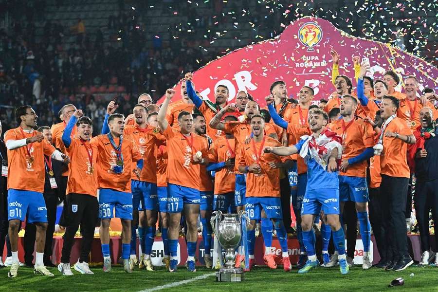 Universitatea Craiova, câștigătoarea Cupei României 2025/26 după finala de la Sibiu cu U Cluj
