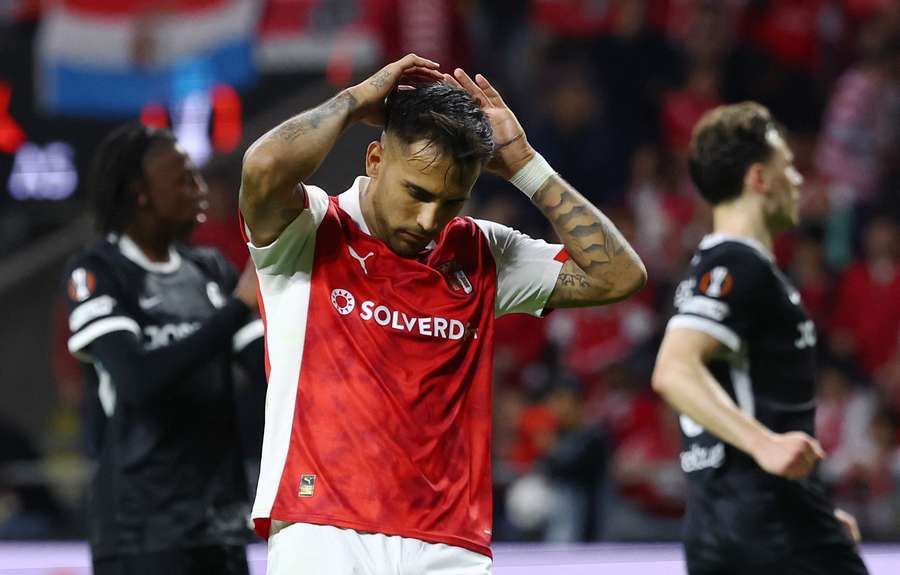 Zalazar dopo il rigore sbagliato