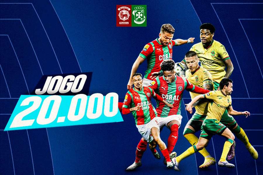 Marítimo-Paços de Ferreira assinala número redondo na história do campeonato português