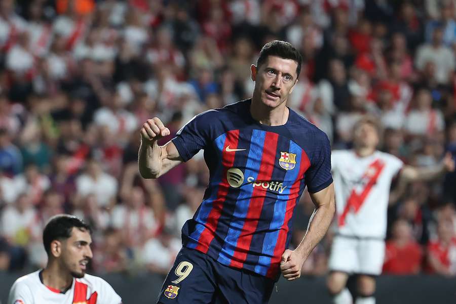 Lewandowski is set to finish as the league's top scorer