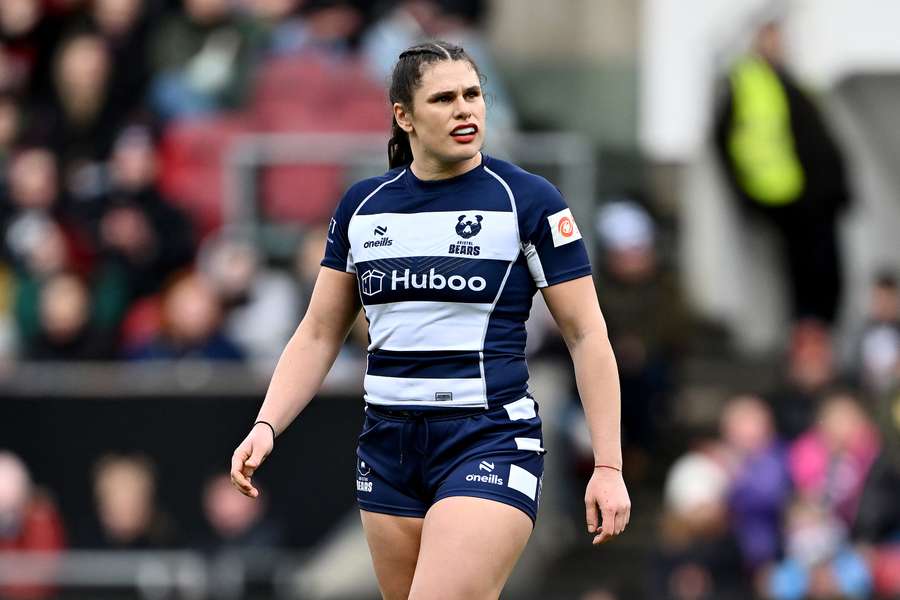 Ilona Maher looks on after making her Bristol Bears debut