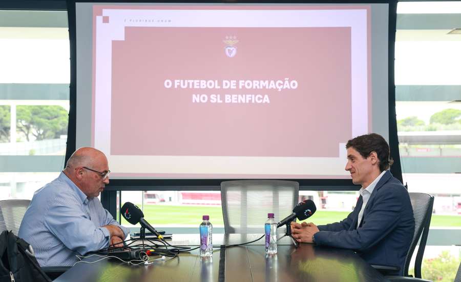 Paulo Cintrao with Guilherme Muller, general director of Benfica