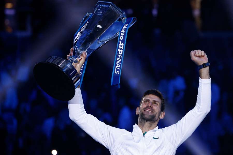 Djokovic's victory put him level with Federer with six wins at the ATP Finals