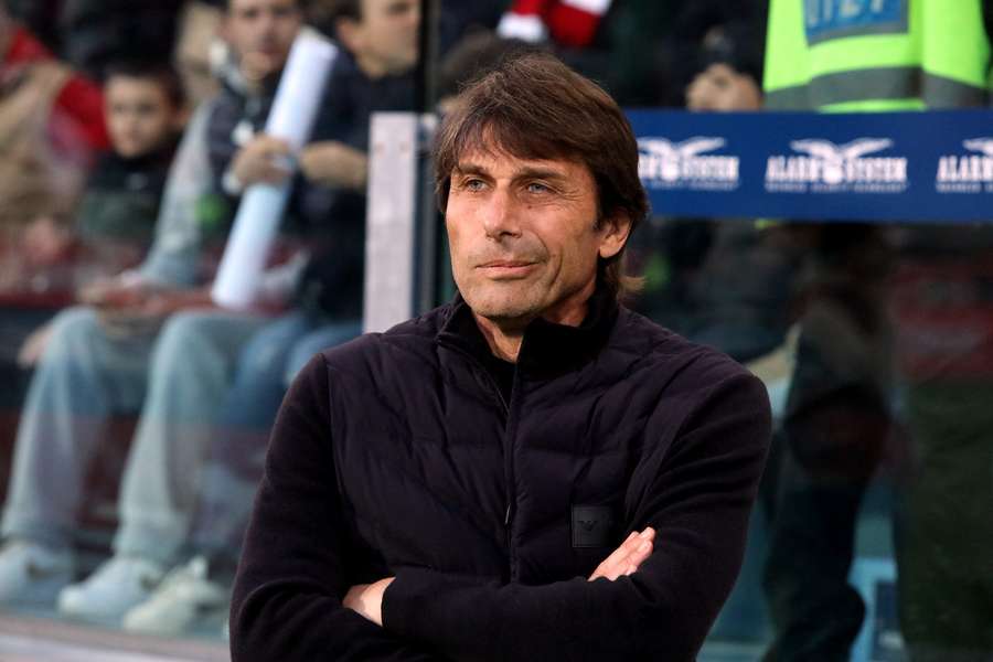 Antonio Conte durante il match contro il Cagliari
