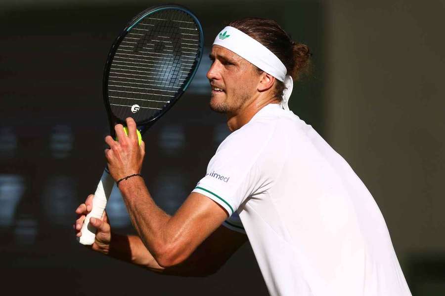 Alexander Zverev en Wimbledon.