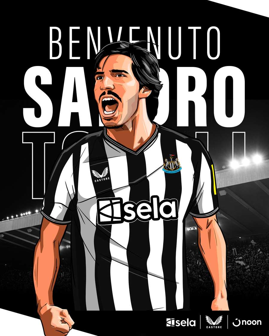 O anúncio de Sandro Tonali pelo Newcastle