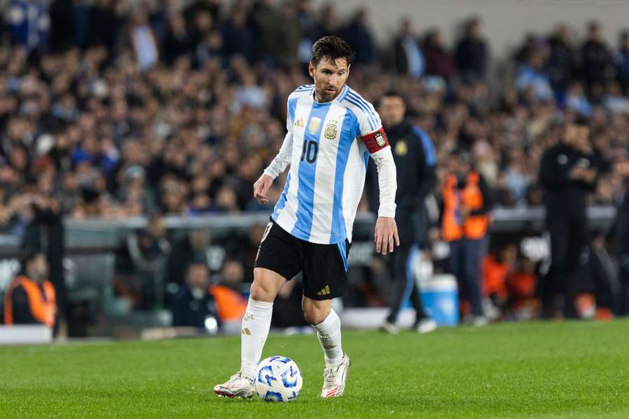 Messi, con la selección argentina
