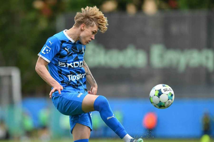 Josef Kolářík v dresu Mladé Boleslavi Josef Kolářík v dresu Mladé Boleslavi
