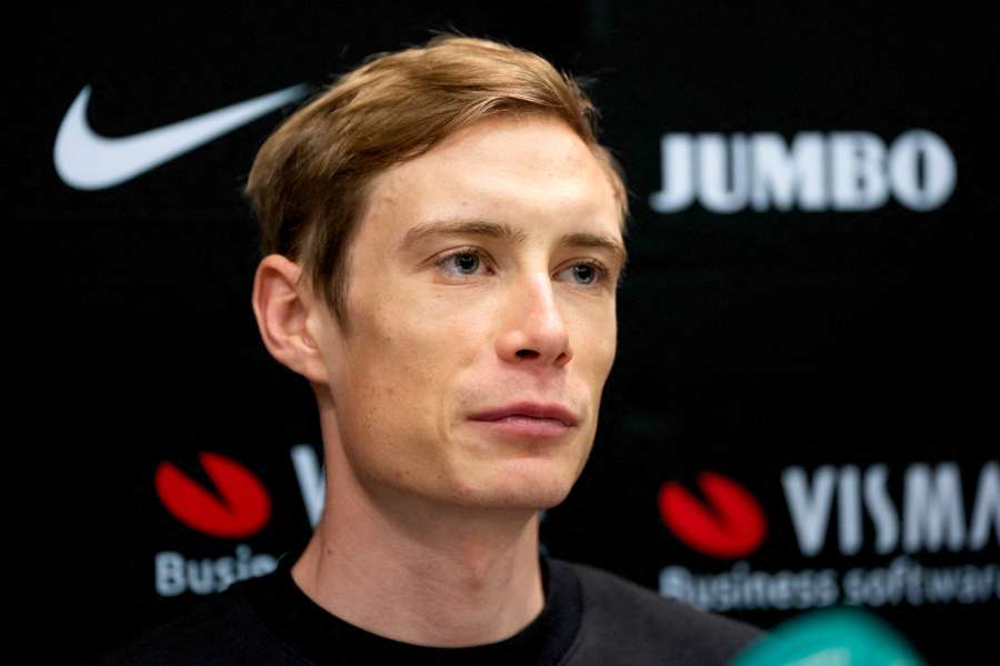 Jonas Vingegaard en conférence de presse ce vendredi.