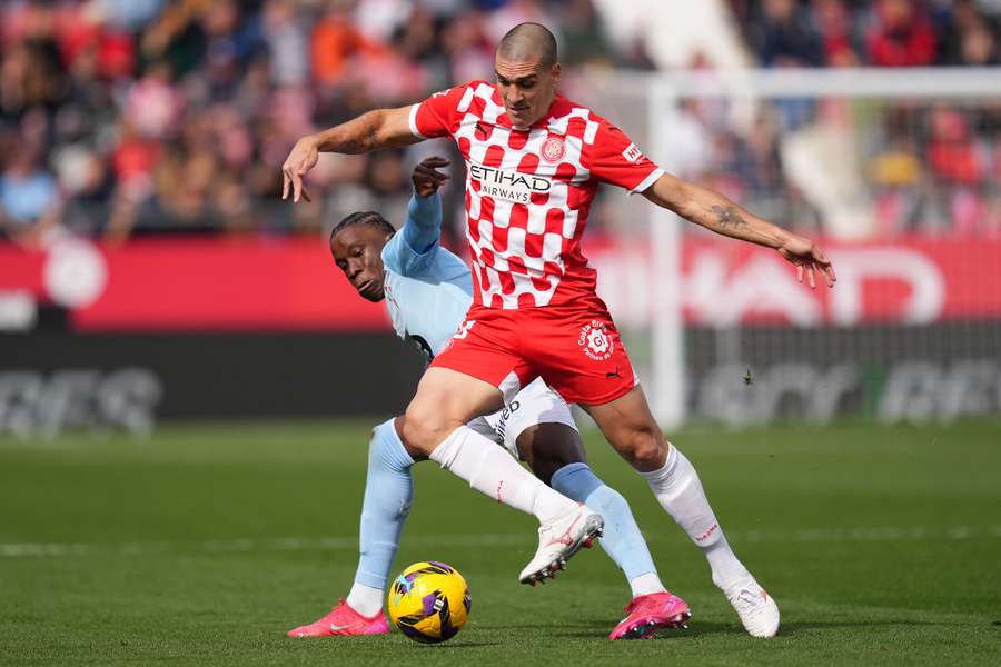 Oriol Romeu, durante o jogo entre Girona e Celta