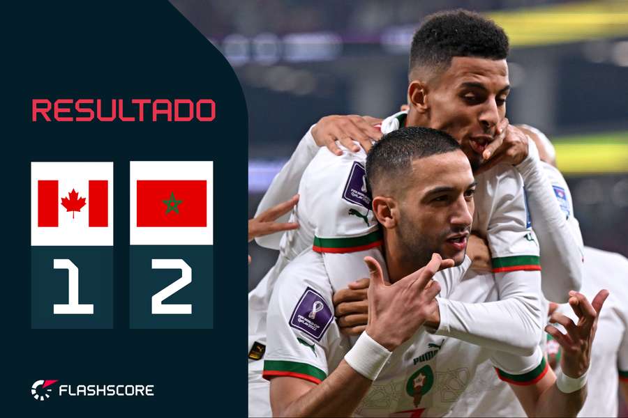 Golos de Ziyech e En Nesyri valeram a Marrocos o triunfo e a passagem aos oitavos de final do Mundial-2022