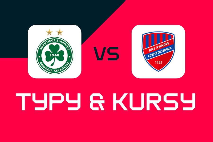 Omonia Nikozja - Raków Częstochowa: Typy bukmacherskie, najlepsze kursy i zakłady (Liga Konferencji)