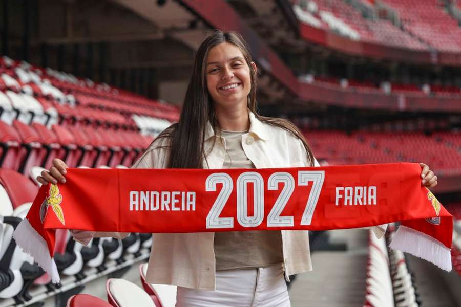 Andreia Faria no Estádio da Luz
