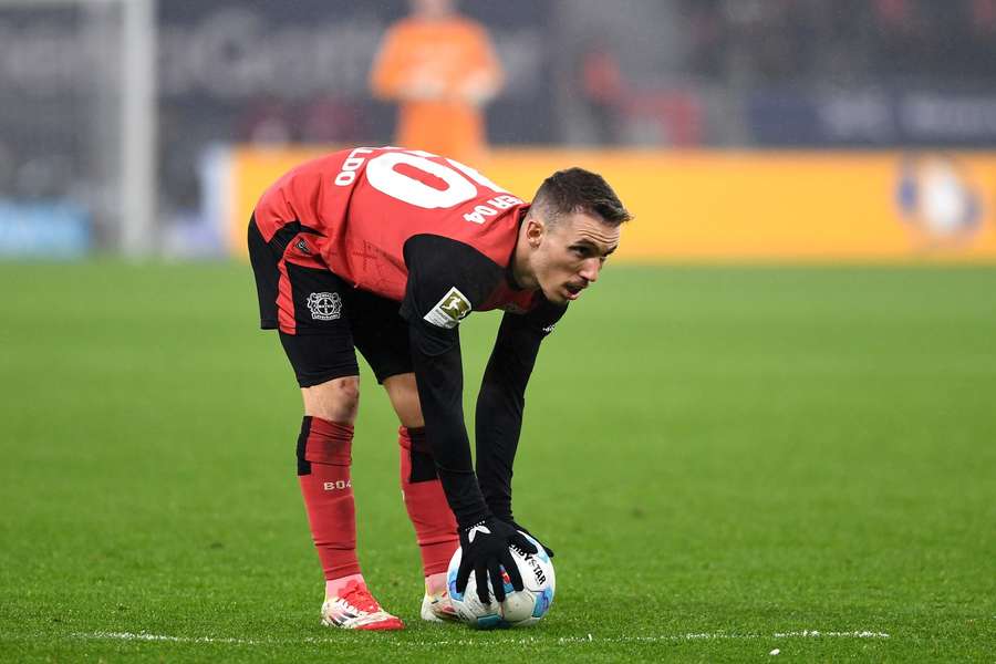 Alejandro Grimaldo ya ha marcado cuatro goles de falta directa esta temporada Alejandro Grimaldo ya ha marcado cuatro goles de falta directa esta temporada