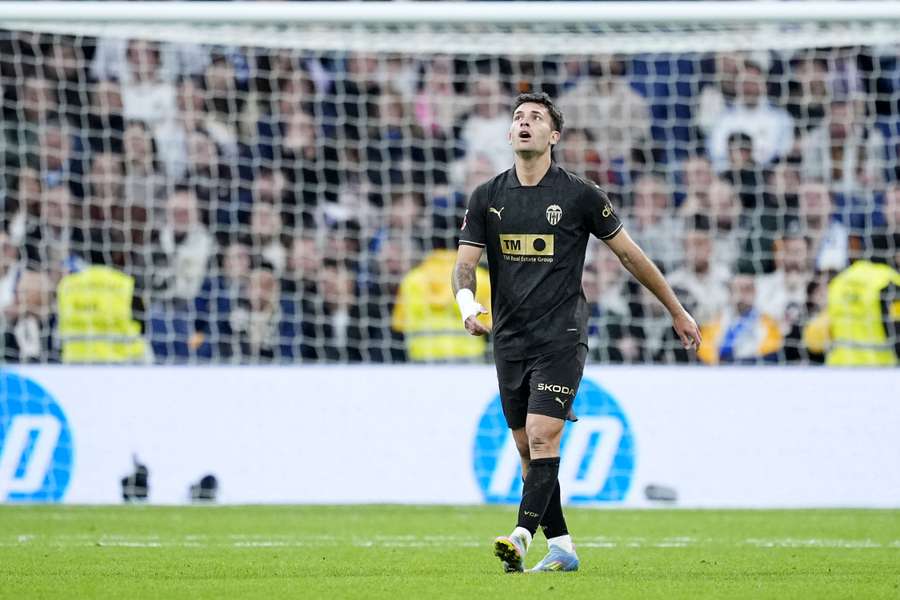 Hugo Duro, en el Bernabéu
