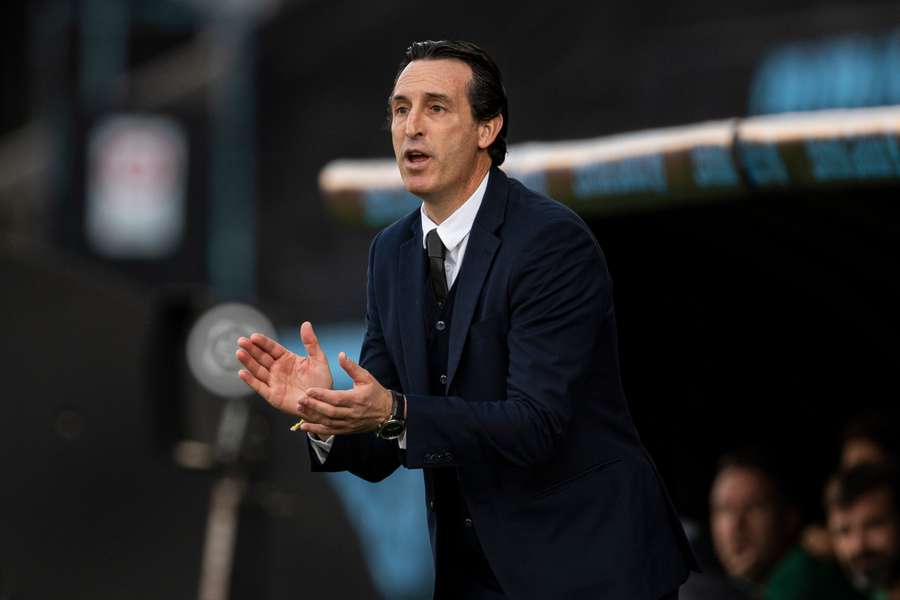 Aston Villa manager Unai Emery.