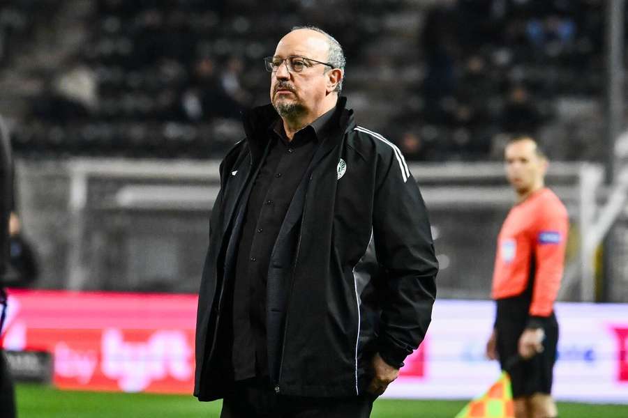 Trenér řeckého Panathinaikosu Atény Rafael Benítez Trenér řeckého Panathinaikosu Atény Rafael Benítez