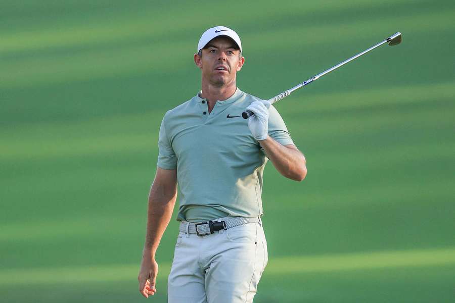 McIlroy in action in Dubai