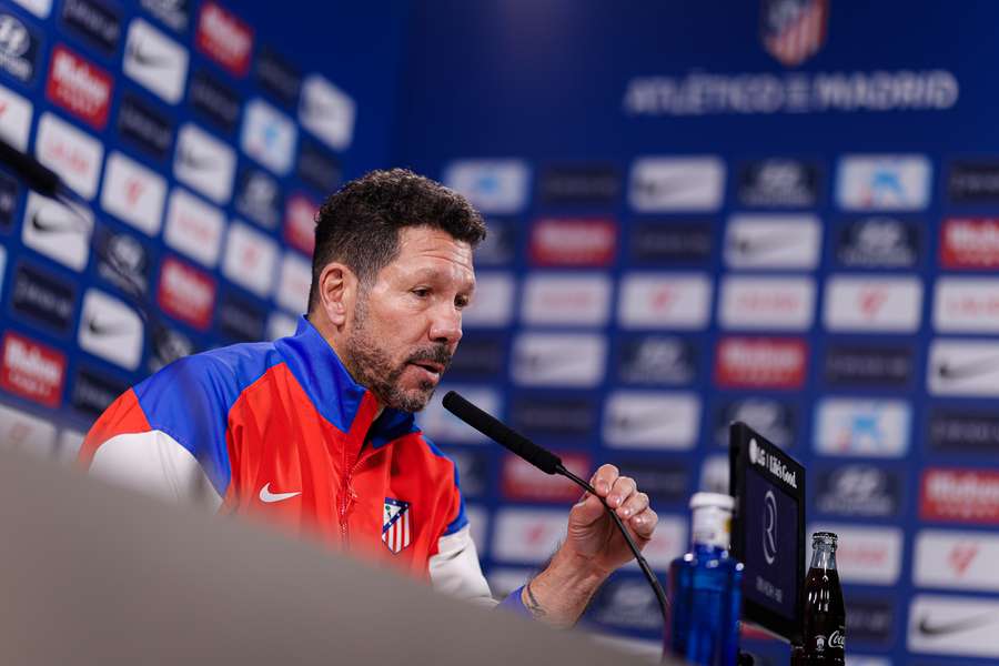 Simeone, en la previa del duelo ante el Getafe