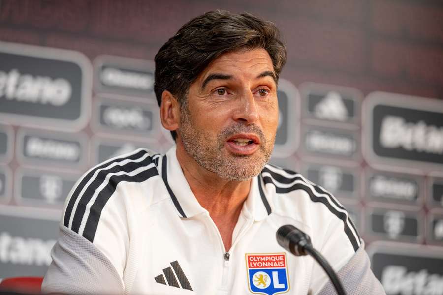 Trenér Paulo Fonseca na tiskové konferenci před zápasem proti Spartě. Trenér Paulo Fonseca na tiskové konferenci před zápasem proti Spartě.