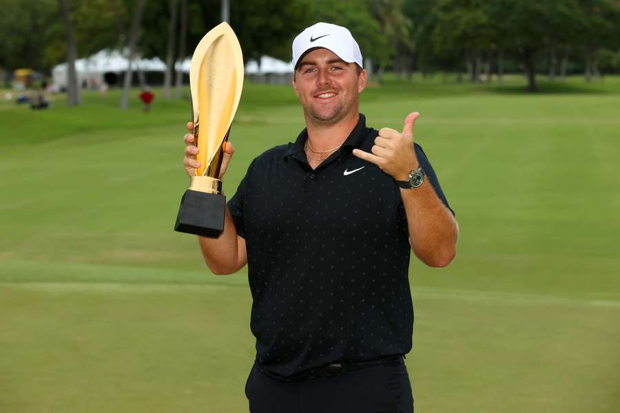 Gotterup celebrates his win