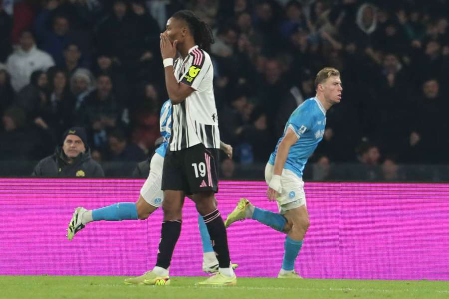 Hojlund esulta dopo il gol decisivo