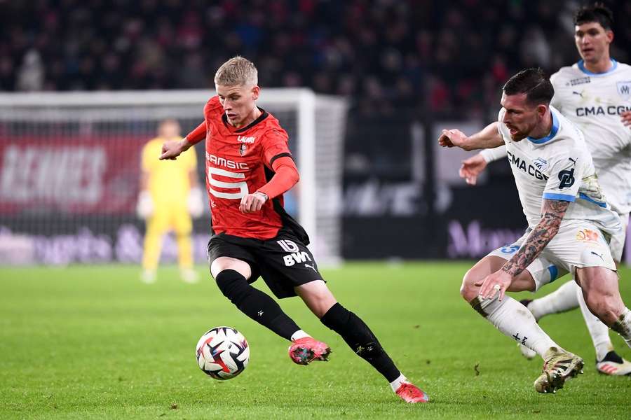 Albert Gronbaek here in action against Olympique Marseille in the French league Albert Gronbaek here in action against Olympique Marseille in the French league