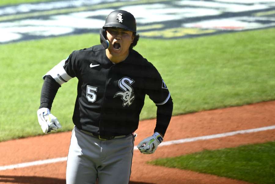 Munetaka Murakami celebrates his home run Munetaka Murakami celebrates his home run