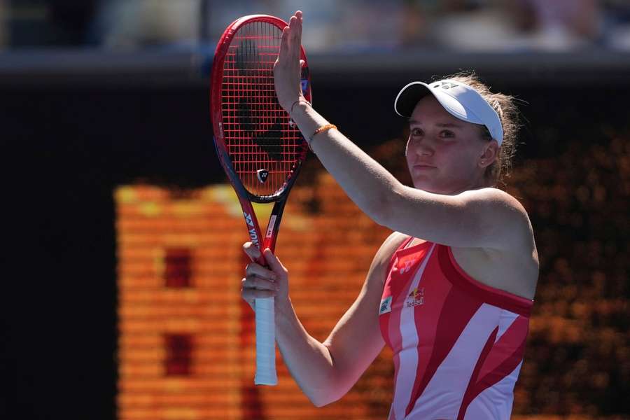 Jelena Rybakinová strávila na kurtu jen necelou hodinu.