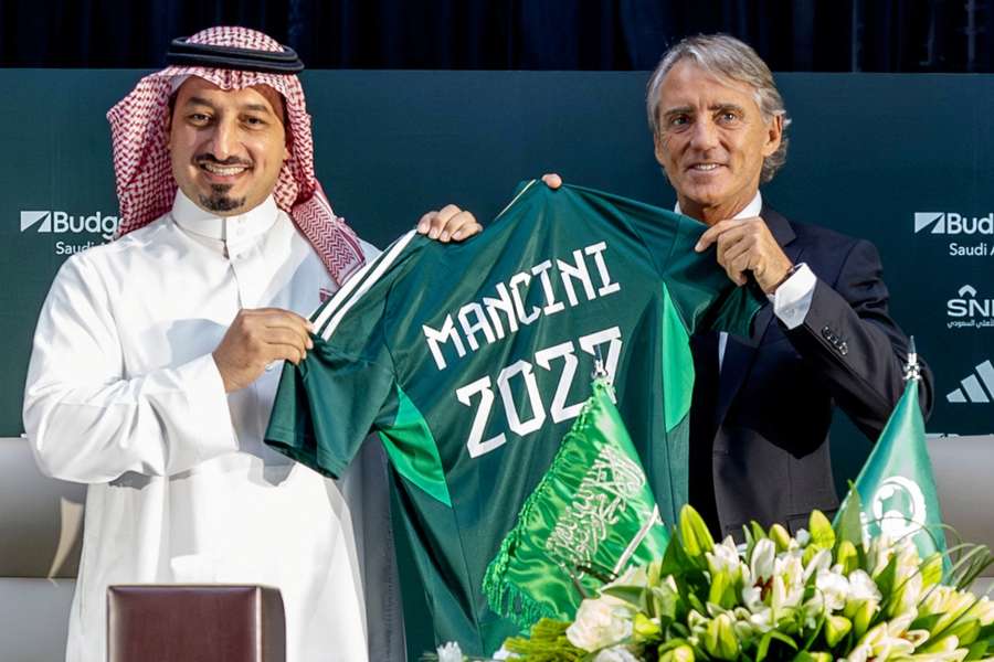 Mancini left Italy to manage Saudi Arabia