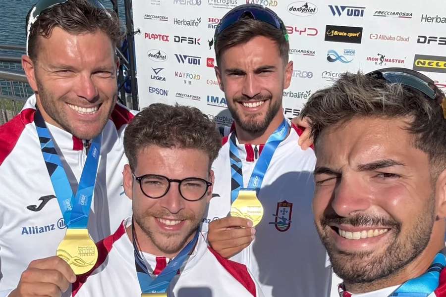 Portugal conquistou medalha de ouro no K4 500 metros