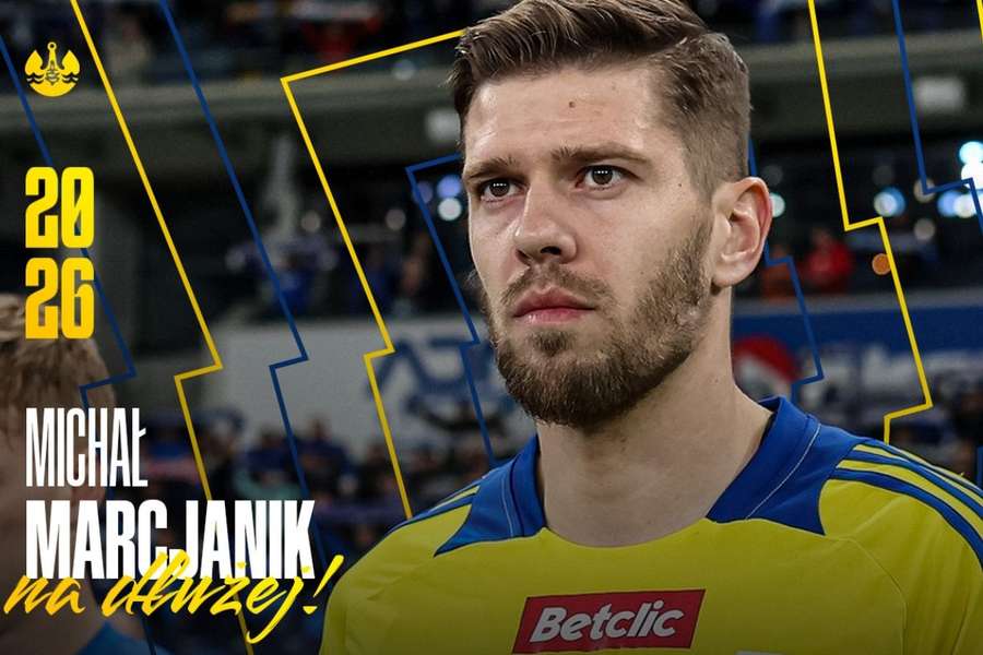 Kluczowy zawodnik Arki przedłużył kontrakt. Michał Marcjanik zostanie w Gdyni na kolejny rok