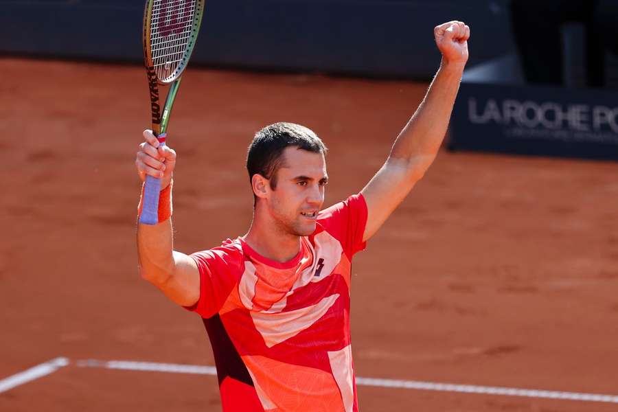 Laslo Djere bereikte vorige week in Hamburg de finale, die hij verloor van Alexander Zverev