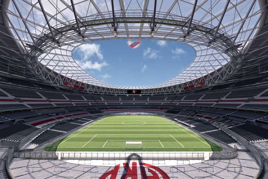 O estádio do River Plate terá uma cobertura após a reforma
