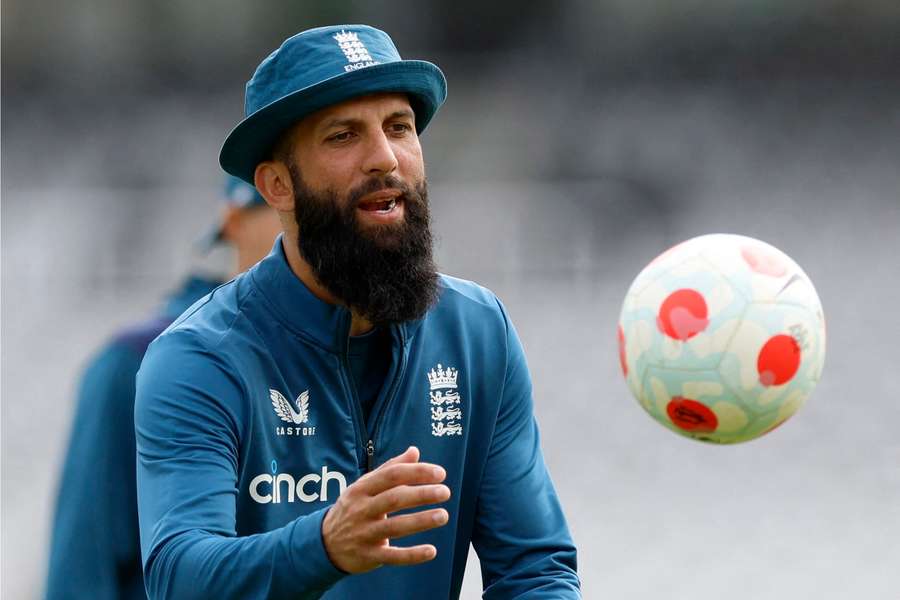 Moeen Ali trains at Lord's