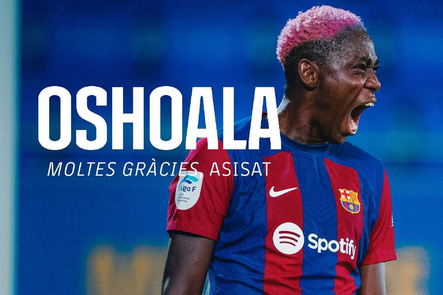 Oshoala deja el Barcelona y se marcha al Bay FC