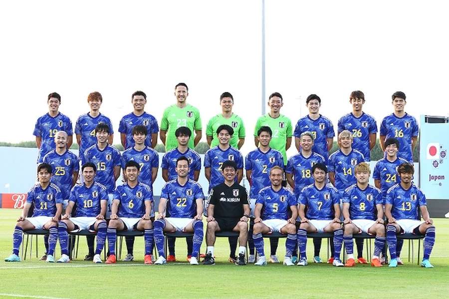 A fotografia oficial da seleção do Japão A fotografia oficial da seleção do Japão