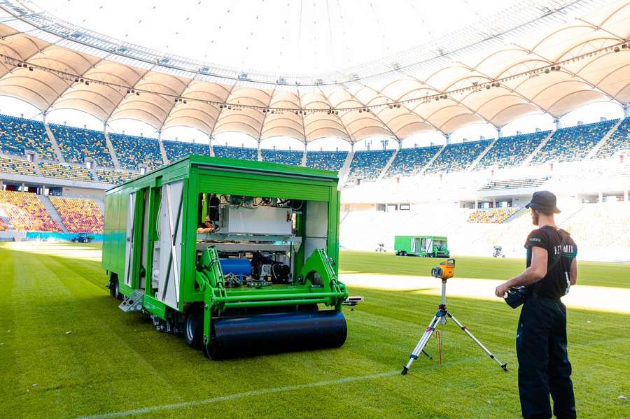 Arena Nacional tem um novo relvado