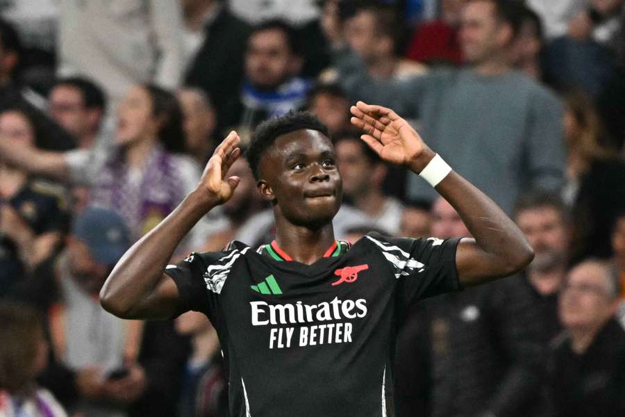 Atacante Bukayo Saka é arma do Arsenal