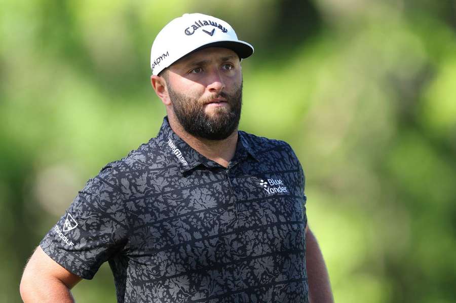 Jon Rahm takes part in a Pro Am event prior to the RBC Heritage