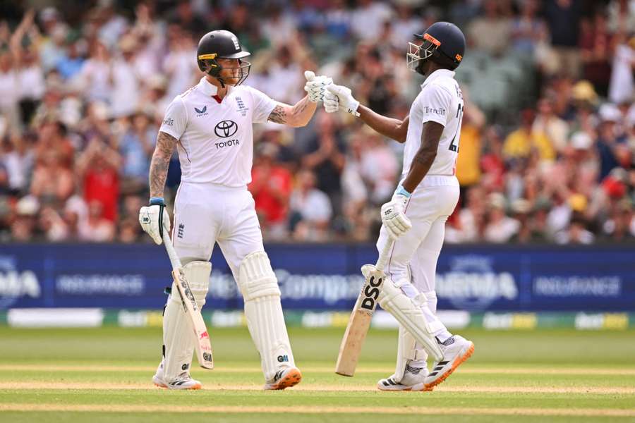 Ben Stokes and Jofra Archer put on 106 runs in a ninth wicket partnership. Ben Stokes and Jofra Archer put on 106 runs in a ninth wicket partnership.