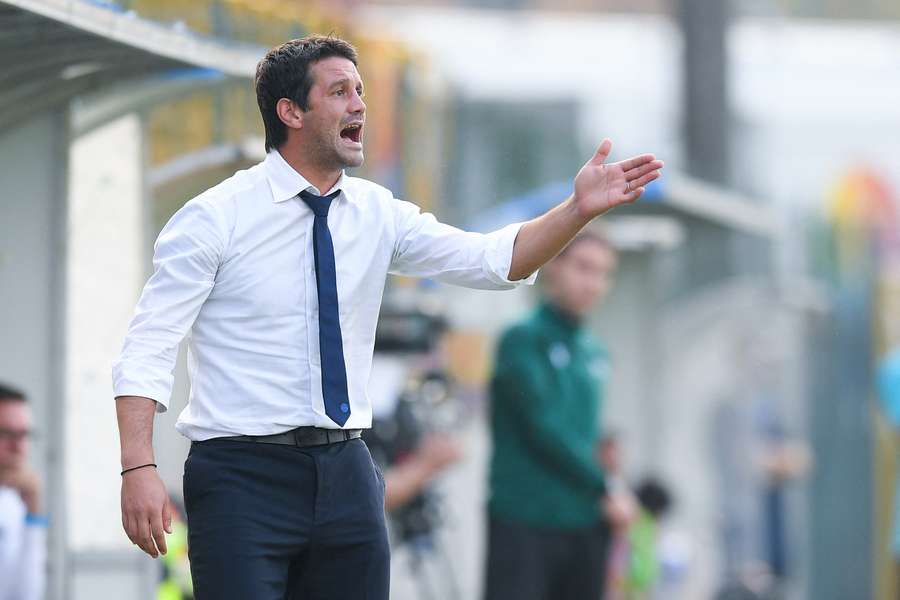 Cristian Chivu on the touchline as Inter youth manager