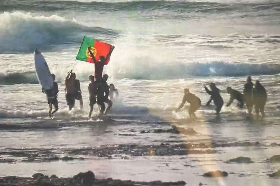 Jovens portugueses em festa