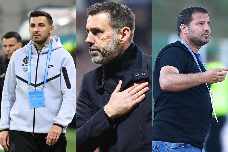 Lucian Filip (FCSB), Zeljko Kopic (Dinamo) și Marius Croitoru (FC Botoșani)