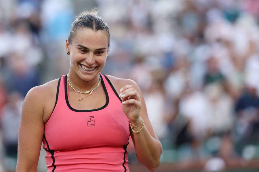 Aryna Sabalenka progresses to the final at Indian Wells. Aryna Sabalenka progresses to the final at Indian Wells.